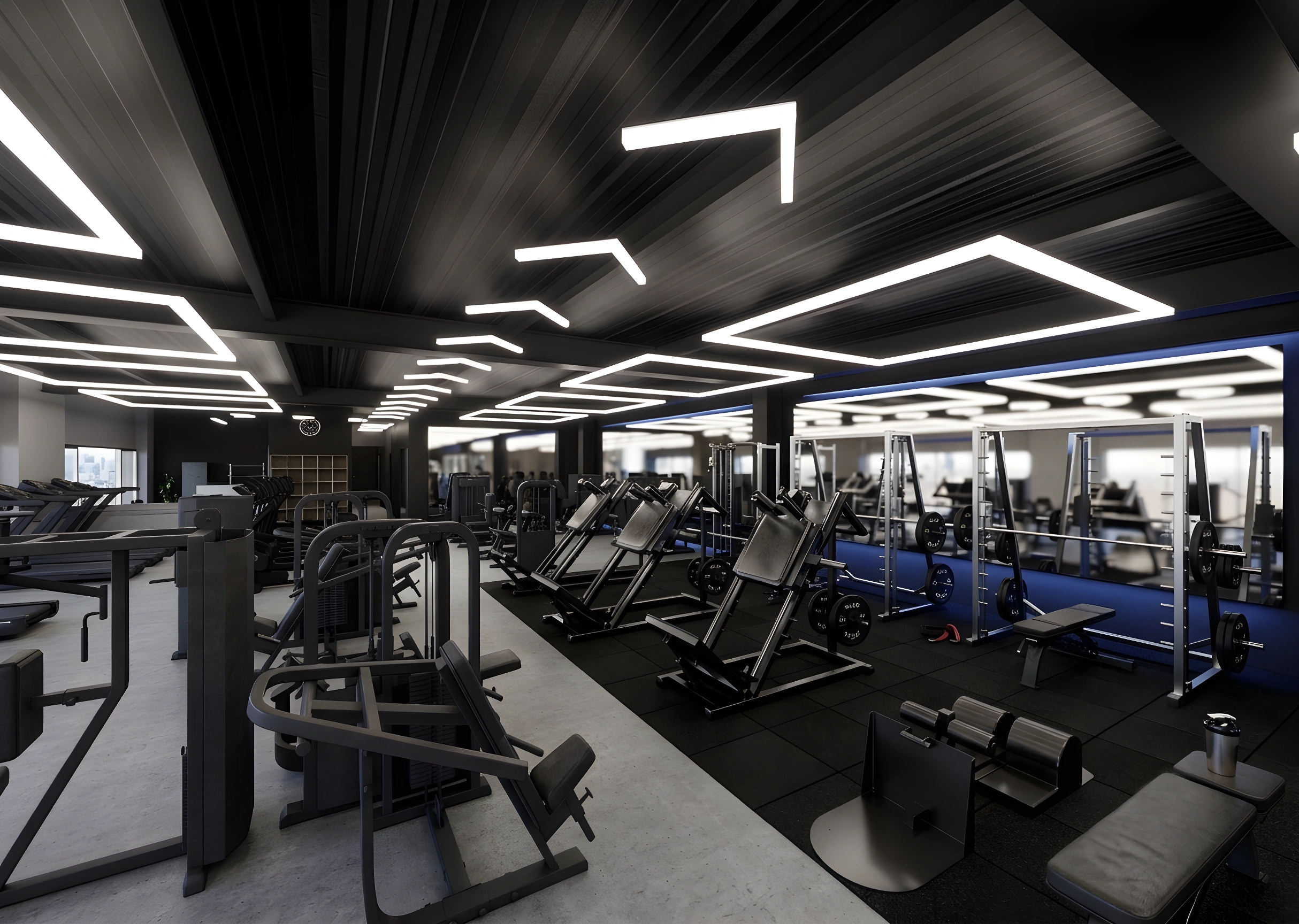 Área de cardio y entrenamiento funcional 7 Fitness Center